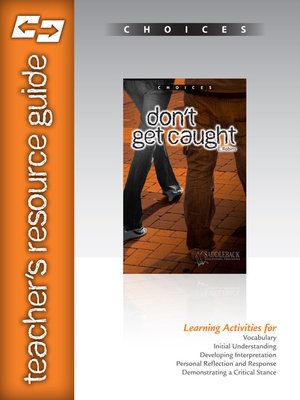 cover image of Don't Get Caught Teacher Resource Guide